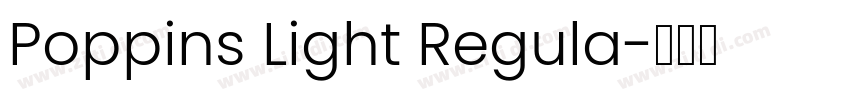 Poppins Light Regula字体转换